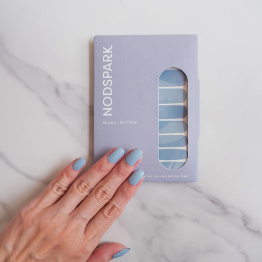 Nodspark - Nail Wraps (Classic Cornflour)